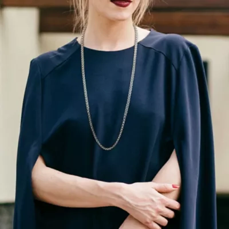 5.2MM Box Link Necklace Sterling Silver