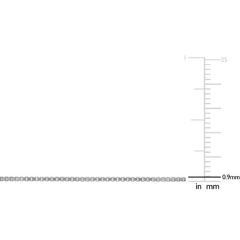 0.80MM Box Link Necklace Sterling Silver