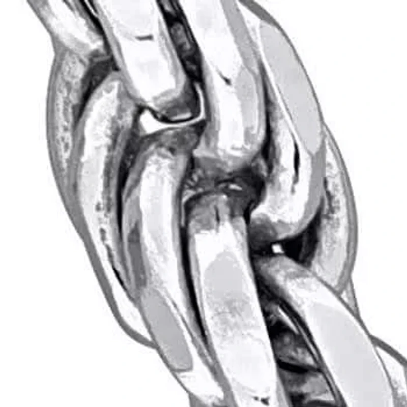 4MM Diamond Cut Rope Chain Necklace