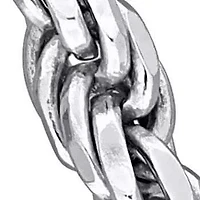 4MM Diamond Cut Rope Chain Necklace