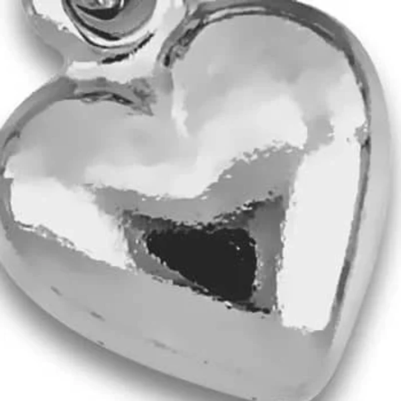 3MM Fancy Cut Oval Link Heart Bracelet