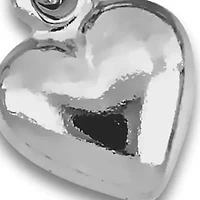 3MM Fancy Cut Oval Link Heart Bracelet