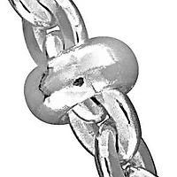 2.1MM Saturno Bead Curb Link Necklace Sterling Silver