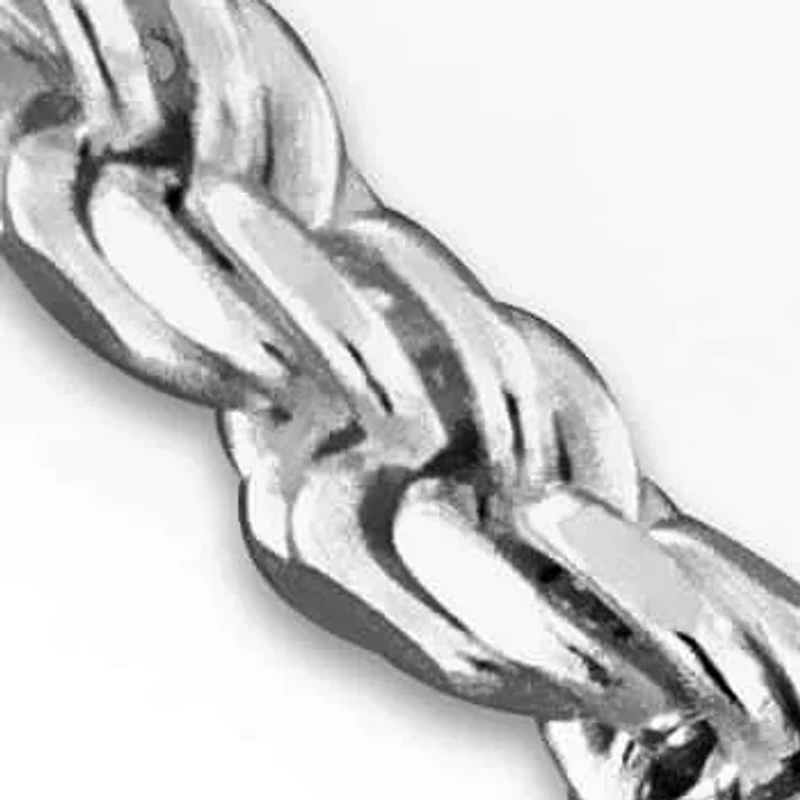 2.9MM Diamond Cut Rope Chain Bracelet