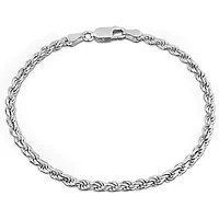2.9MM Diamond Cut Rope Chain Bracelet