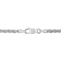 2.9MM Diamond Cut Rope Chain Bracelet