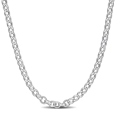 2.1MM Rolo Chain Necklace Sterling Silver