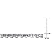 Diamond Cut Chain Bracelet Sterling Silver