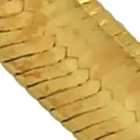 4.5mm Herringbone Chain Necklace Yellow Plated Sterling Silver