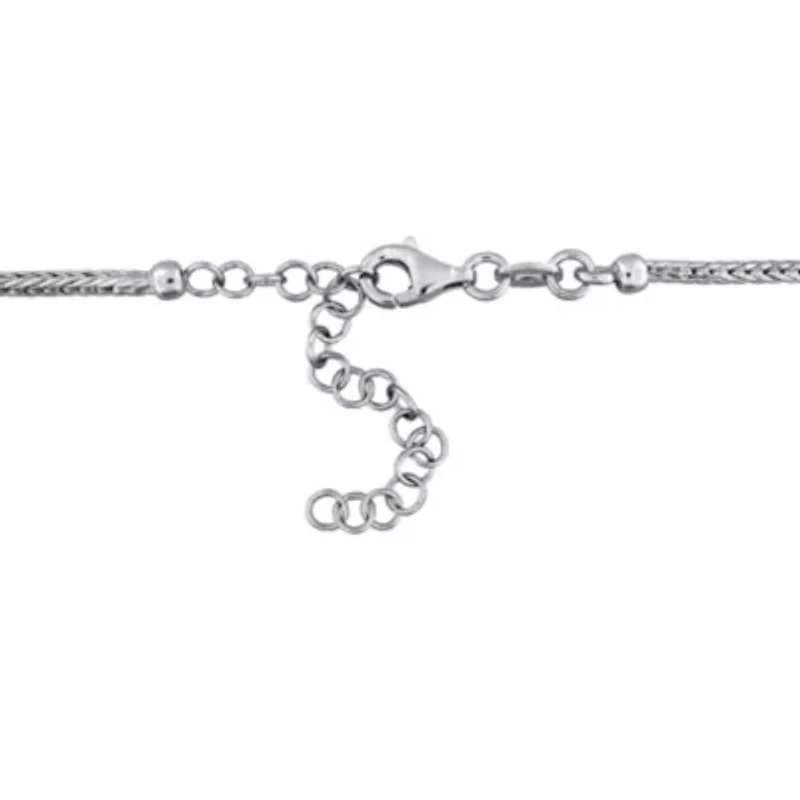 2.5mm Wheat Link Chain Bead Necklace