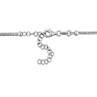 2.5mm Wheat Link Chain Bead Necklace