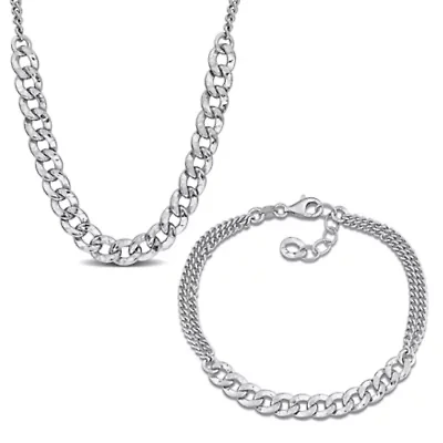 2..5mm & 6.3mm Hammered Curb Link Chain Necklace Bracelet