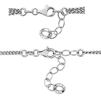 2..5mm & 6.3mm Hammered Curb Link Chain Necklace Bracelet