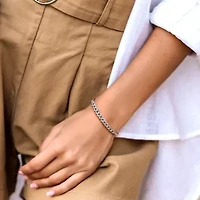 2..5mm & 6.3mm Hammered Curb Link Chain Necklace Bracelet