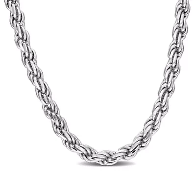2.9mm Diamond Cut Rope Chain Necklace
