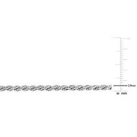 2.9mm Diamond Cut Rope Chain Necklace