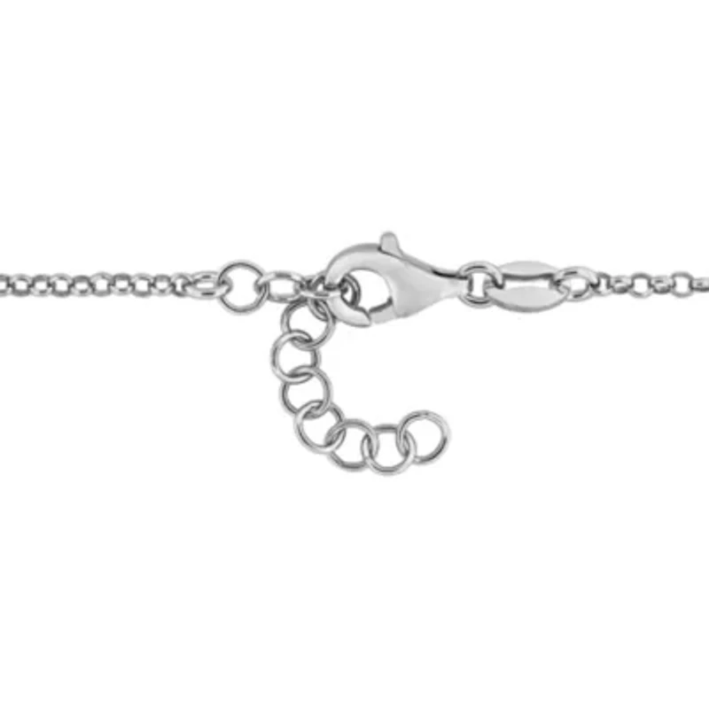 Heart Center Rolo Chain Bracelet