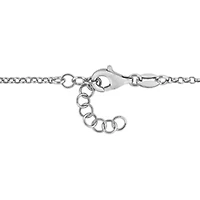 Heart Center Rolo Chain Bracelet