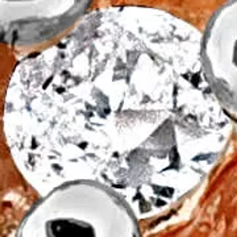 Diamond & Rose Quartz Ring Plated Sterling Silver