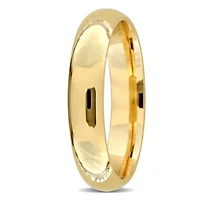 Ladies 4mm Wedding Band 14K Yellow Gold