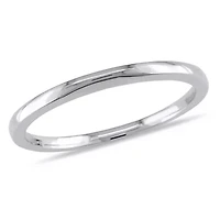 Wedding Band Ring 10k White Gold