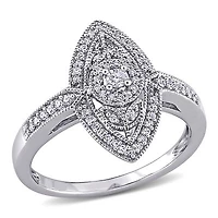 Diamond Ring Sterling Silver