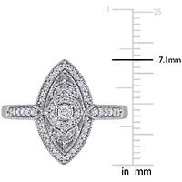 Diamond Ring Sterling Silver