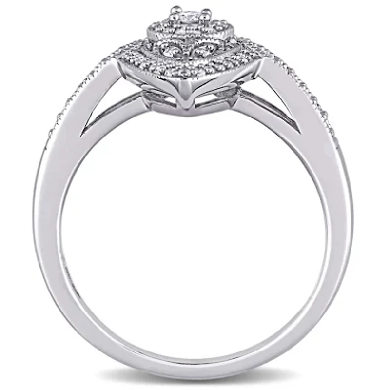 Diamond Ring Sterling Silver