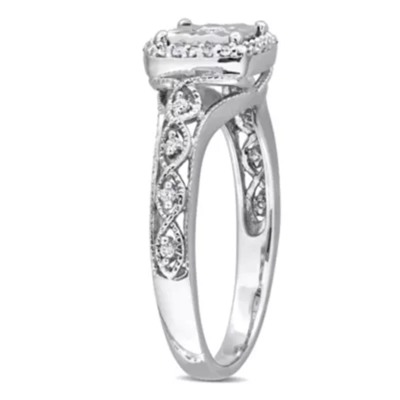 Diamond Ring Sterling Silver