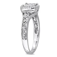 Diamond Ring Sterling Silver