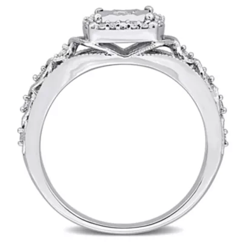 Diamond Ring Sterling Silver