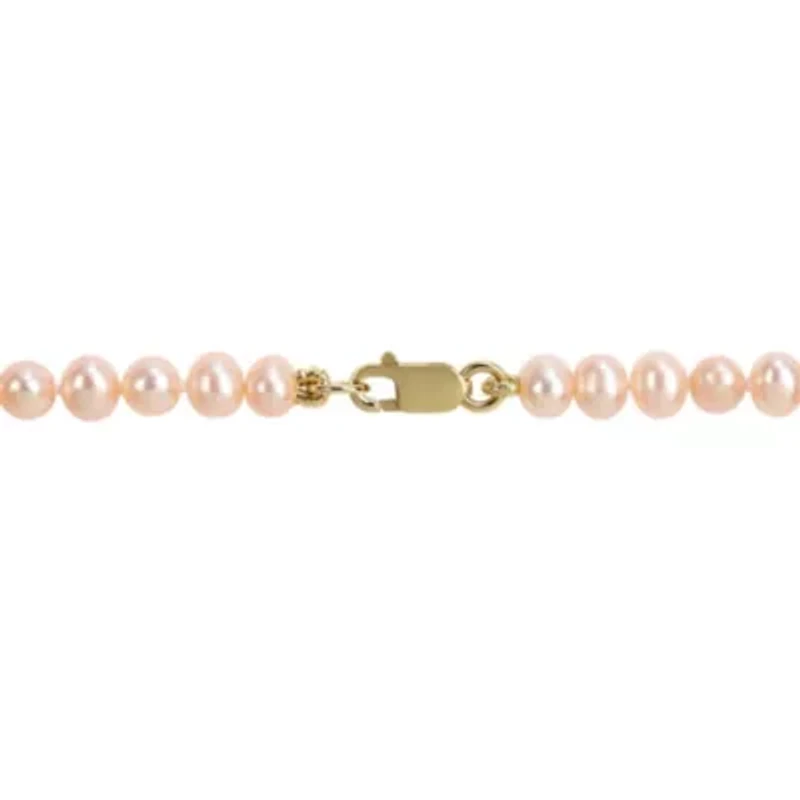 Kid's Freshwater Cultured Pearl Bracelet 14K Yellow Gold