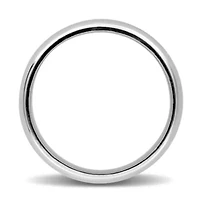 Ladies 4mm Wedding Band 14K White Gold