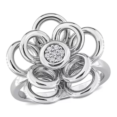 Diamond Ring Sterling Silver