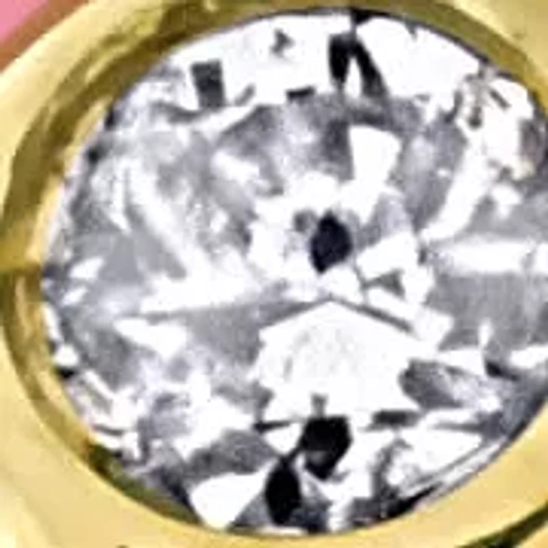 Lab Created Gemstone & Diamond Clover Ring Yellow Plated Sterling Silver