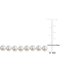 5-5.5mm Freshwater Cultured Pearl Necklace Sterling Silver
