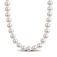 8-9mm Freshwater Cultured Pearl Necklace Sterling Silver
