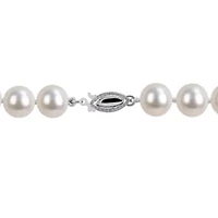 8-9mm Freshwater Cultured Pearl Necklace Sterling Silver