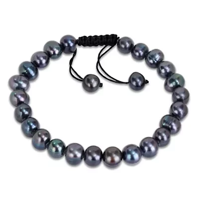 8-9mm Freshwater Cultured Pearl Adjustable Bracelet