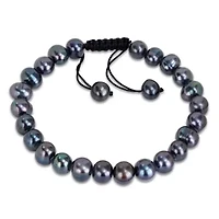 8-9mm Freshwater Cultured Pearl Adjustable Bracelet
