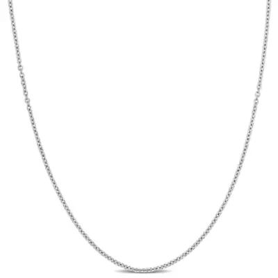 Round Cable Chain Necklace 10K Gold