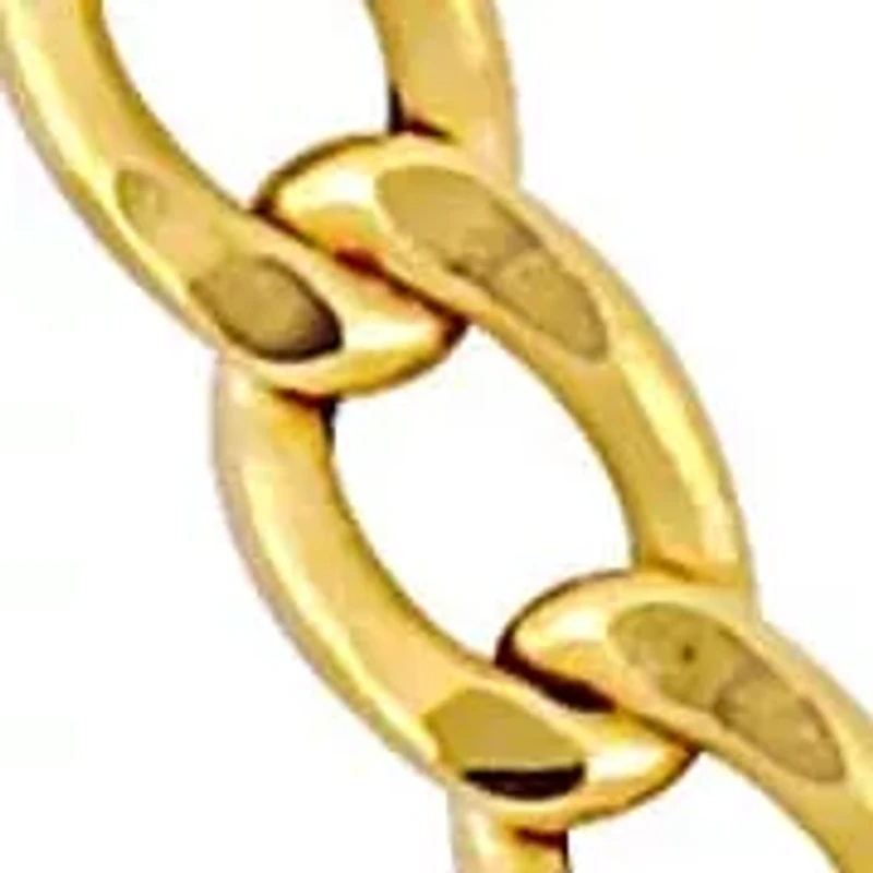 2.3mm Curb Link Chain Necklace 10K Yellow Gold
