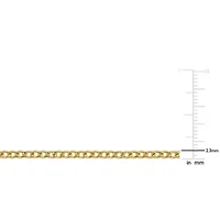 2.3mm Curb Link Chain Necklace 10K Yellow Gold