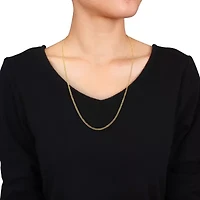 2.3mm Curb Link Chain Necklace 10K Yellow Gold