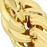 4mm Rope Chain Necklace 14K Yellow Gold