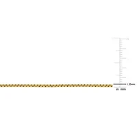 1.55mm Box Chain Necklace 10K Yellow Gold