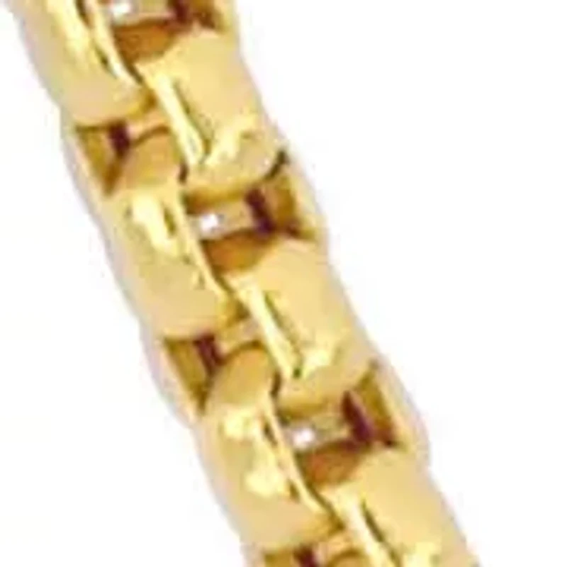 1.6mm Round Box Link Chain Necklace 10K Yellow Gold