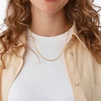 1.6mm Round Box Link Chain Necklace 10K Yellow Gold