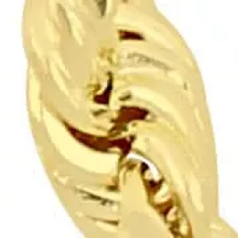 3mm Rope Chain Necklace 14K Yellow Gold