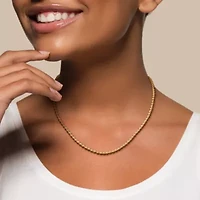 3mm Ball Bead Necklace 14K Yellow Gold